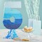 Ombre Blue Number 5 Pull String Pinata, Party Game for Kids, 16.5 x 11.3 In Fillable Hanging Decoration for 5th Birthday Decorations for Boys Girls, Holds Candy, Toys, Confetti